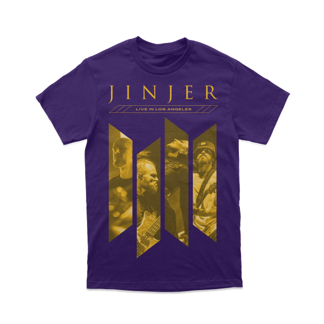 JINJER - Live in Los Angeles / Purple T-Shirt - Pre Order Release Date 5/31/2024
